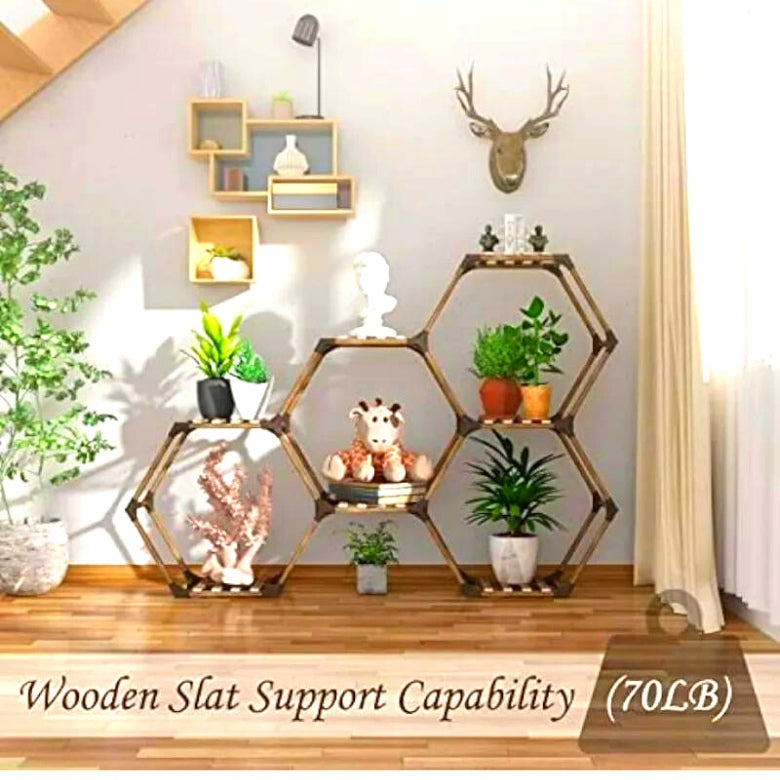 HEXAGONAL SHELF. MAKE YOUR HOME A BETTER PLACE TO LIVE!