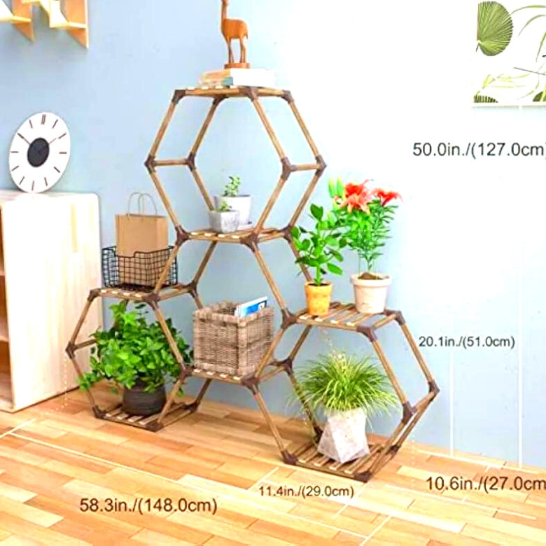 HEXAGONAL SHELF. MAKE YOUR HOME A BETTER PLACE TO LIVE!